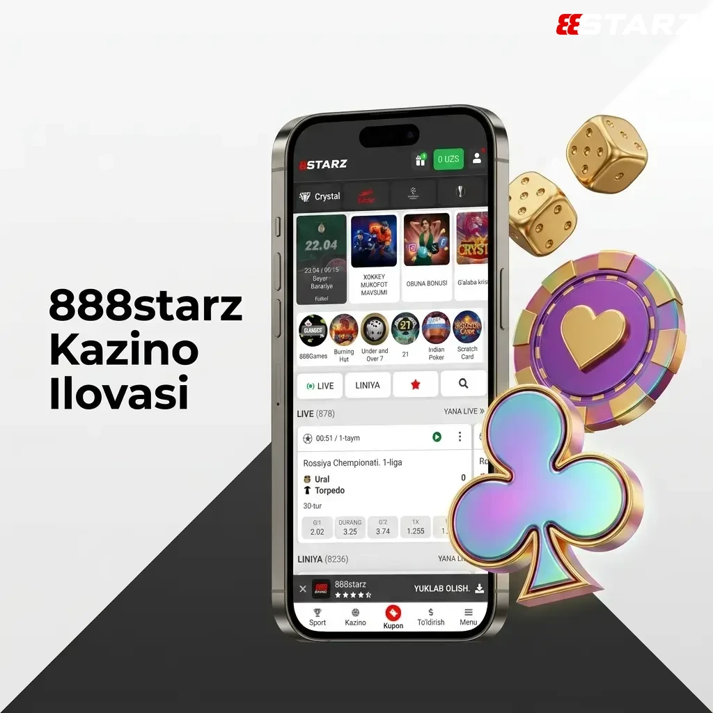 888starz kazino ilovasi: slotlar, jonli kazino, stolga o'yinlar va jackpot o'yinlari