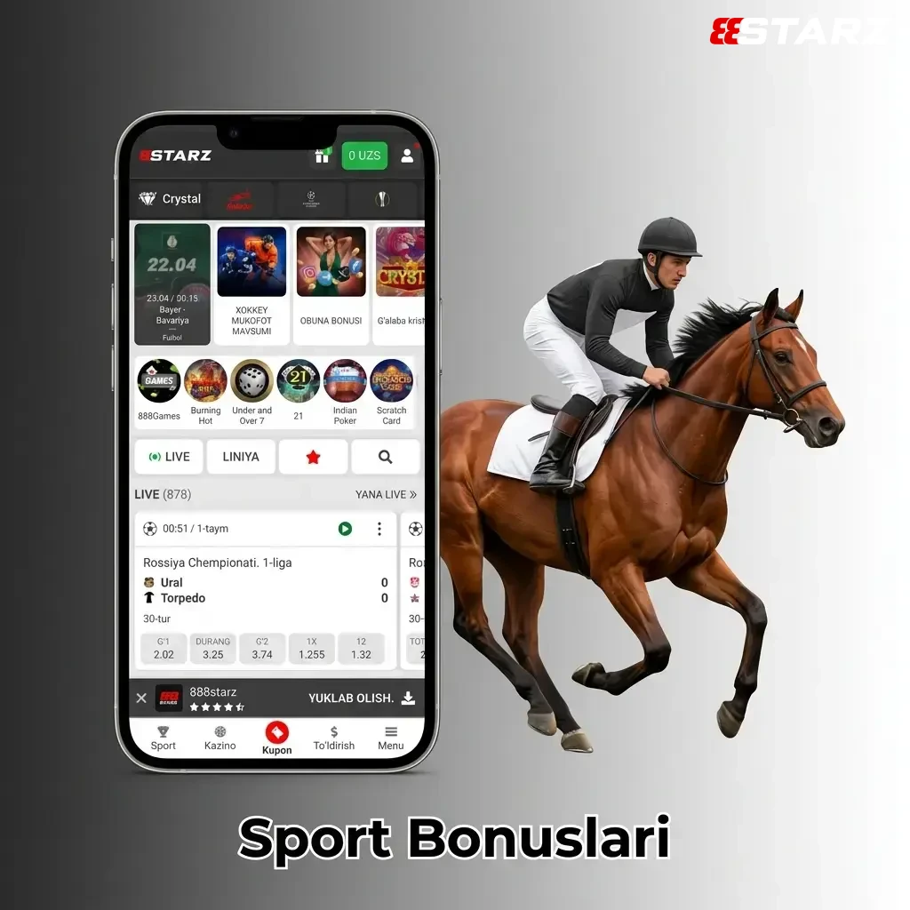 888starz sport bonuslari: futbol, kriket, esports va boshqa sport turlari uchun maxsus takliflar